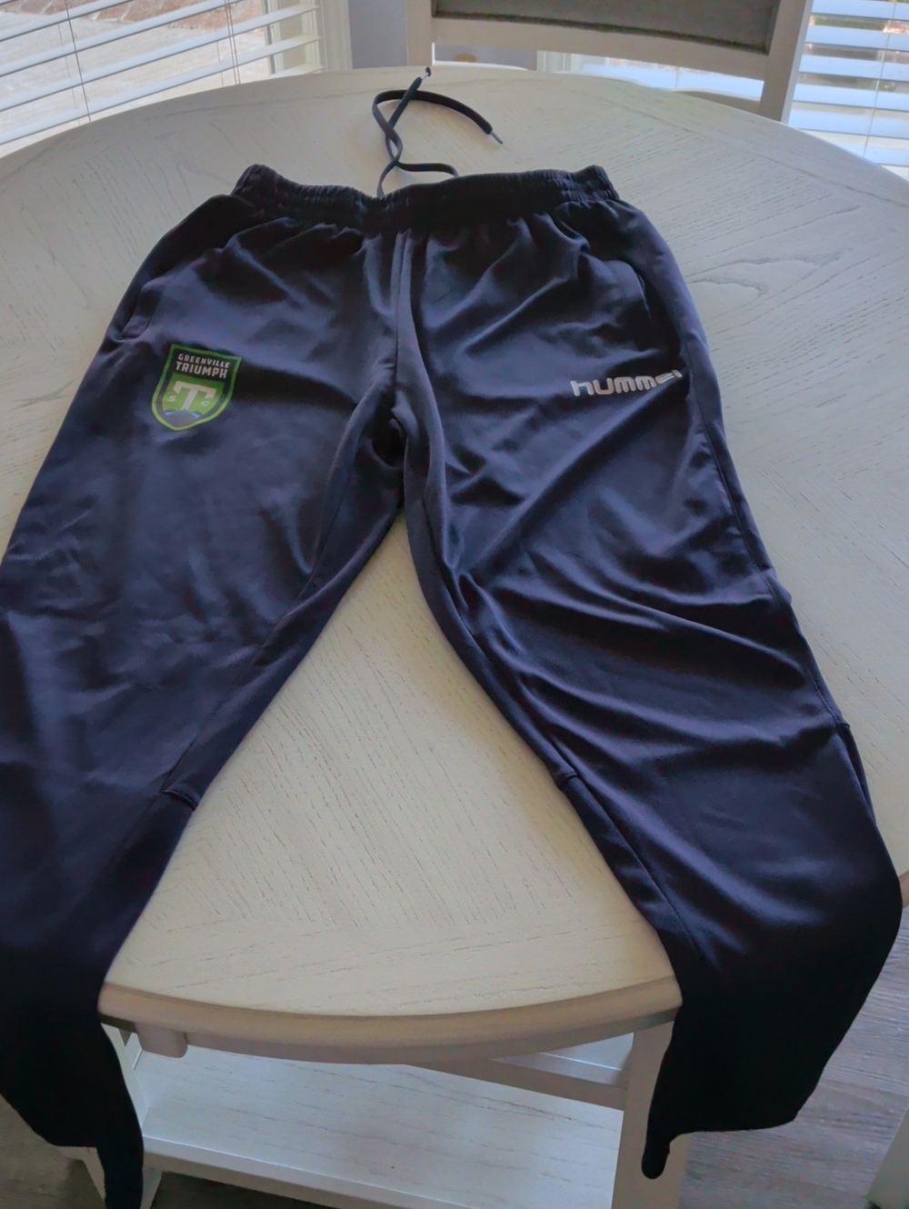 Hummel Men's Dark Navy Training Joggers with Club Patch